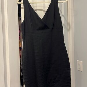 Express Black V-Neck Mini Dress